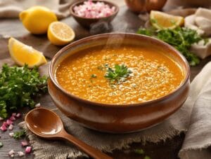 aromatic comforting middle eastern lentil soup