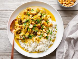 aromatic creamy curry infused chicken dish