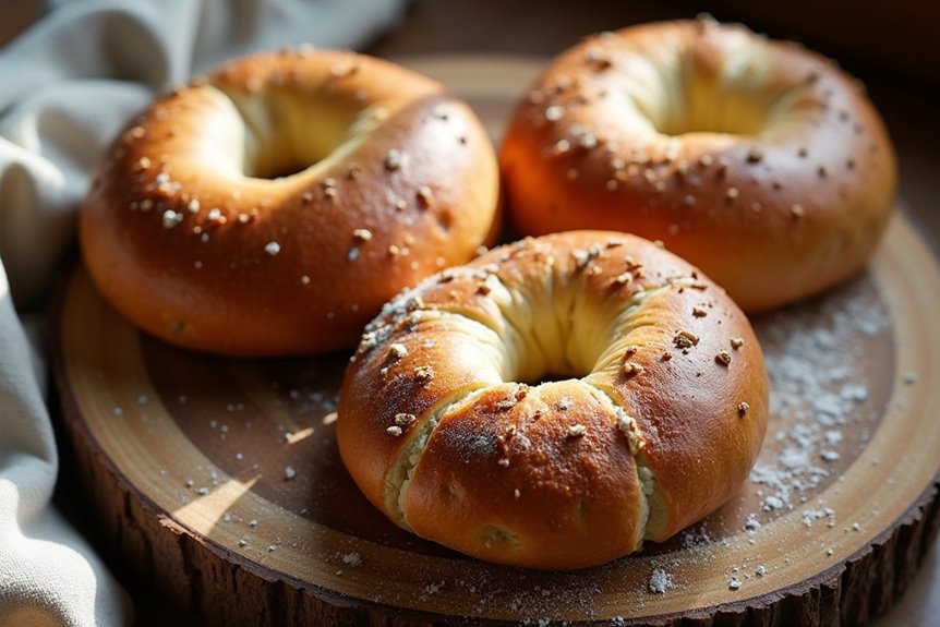 artisan sourdough bagels overnight fermentation