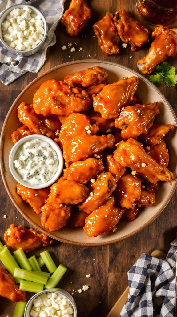 authentic new york sizzling buffalo wings