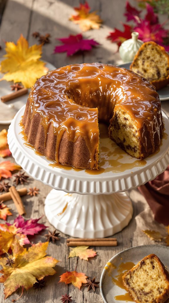 autumnal spiced layered dessert