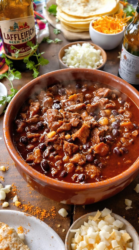 award winning beer infused chili