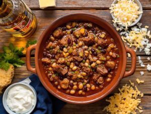 award winning beer infused chili