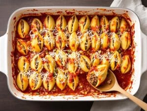 beefy hearty pasta stuffed