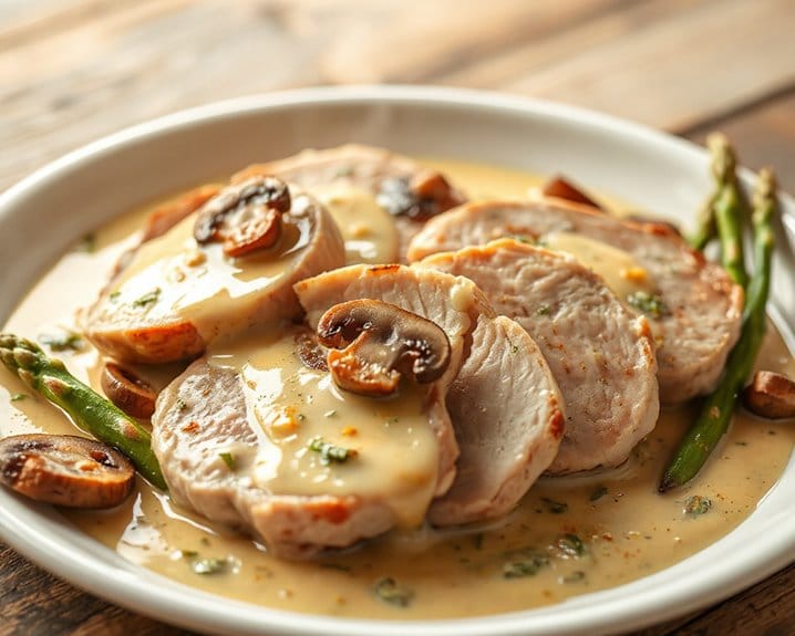 buttery creamy tender pork dish