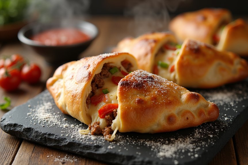 cheesy homemade crowd pleasing calzones