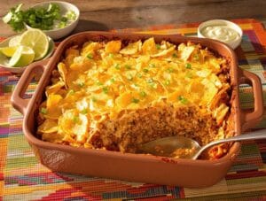 comfort food mexican enchilada bake