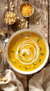 comforting creamy broccoli cheese soup