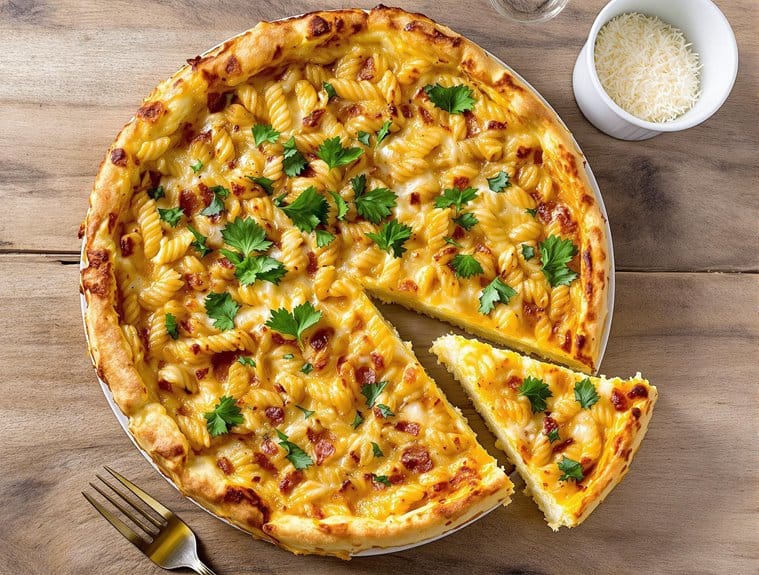 comforting italian pasta and egg frittata