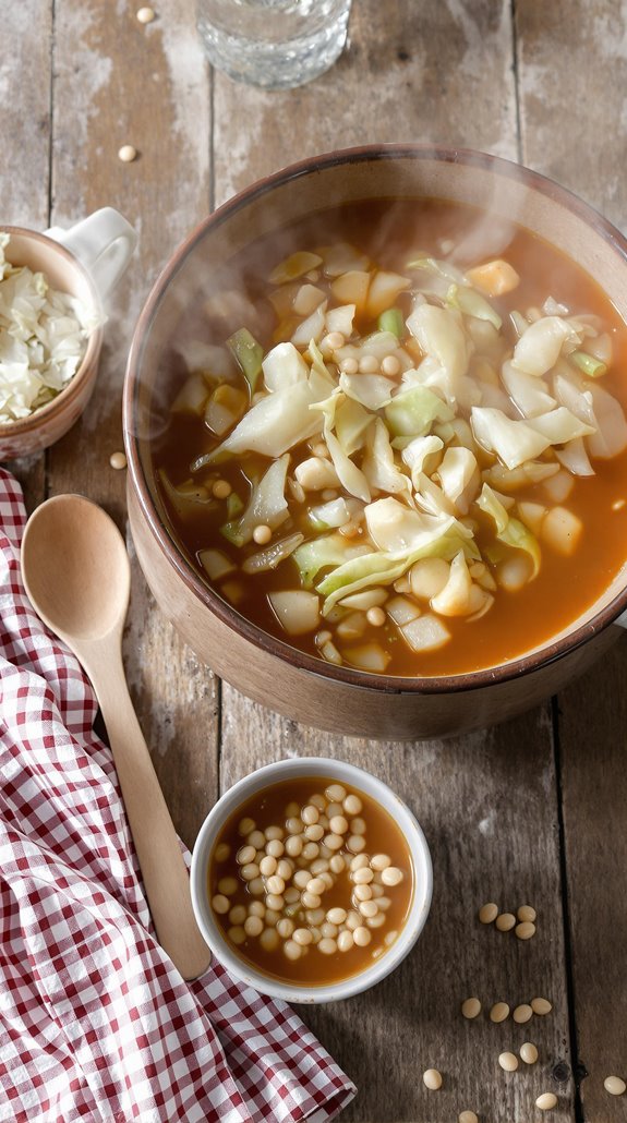 cozy budget friendly cabbage soup