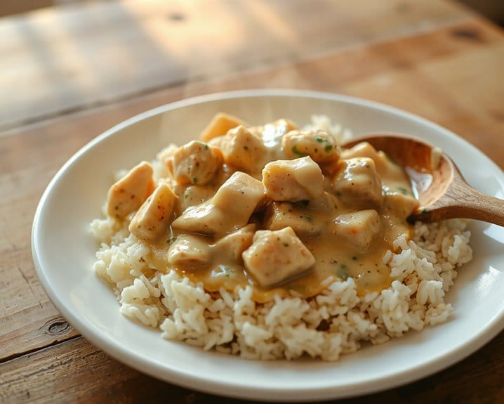 creamy comforting chicken and rice