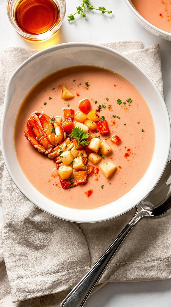 creamy decadent lobster infused coastal