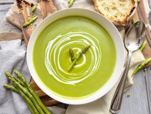 creamy garden fresh asparagus soup recipe