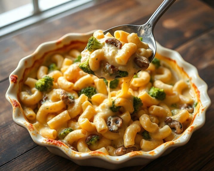 creamy homemade veggie packed mac and cheese