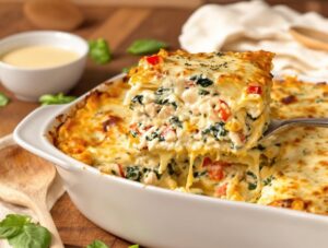 creamy homestyle chicken alfredo lasagna