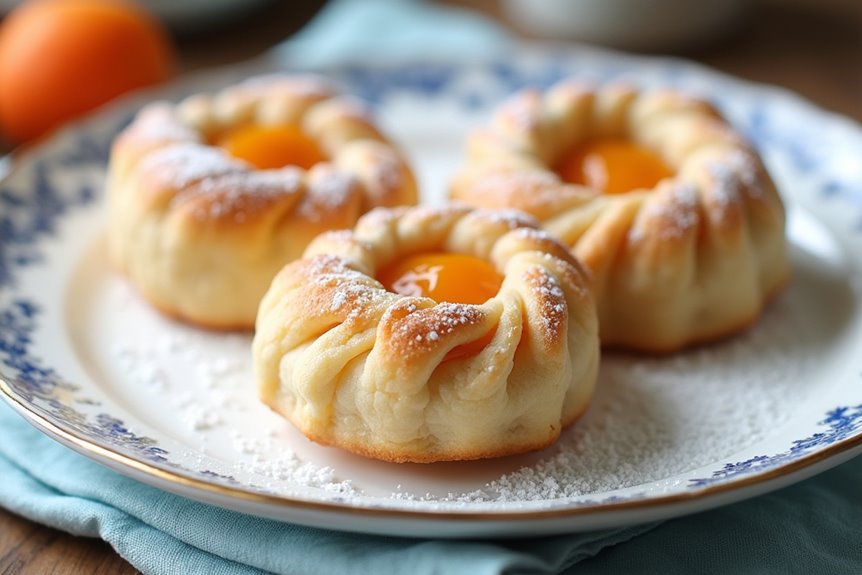 creamy soft chilled baked kolache cookies