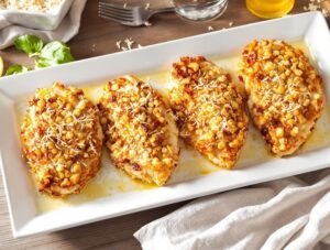 crispy buttery chicken parmesan without sauce