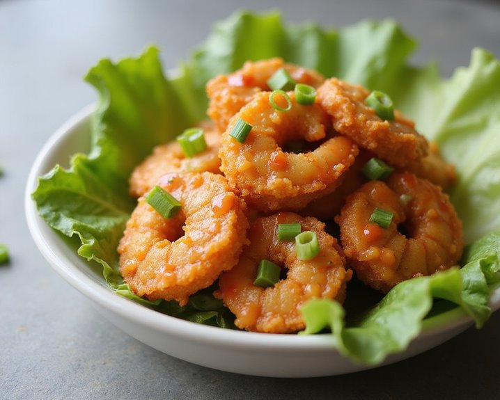 crispy creamy sweet and spicy