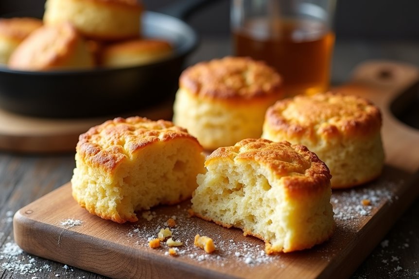 crispy golden pillowy fried biscuits