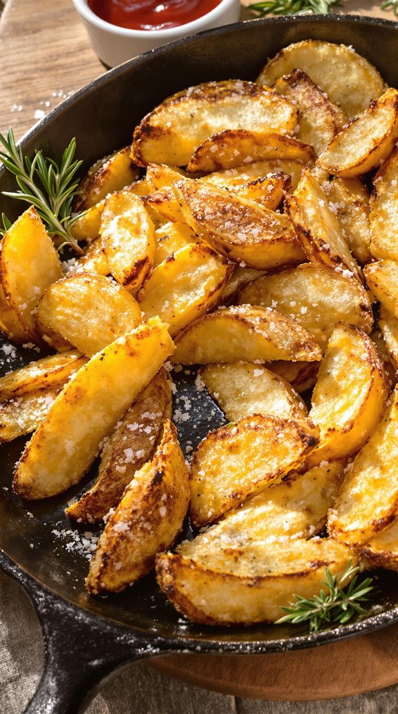crispy golden potato fries
