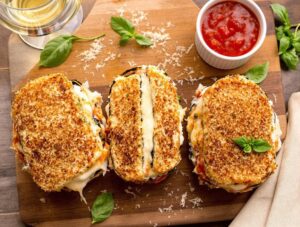 crispy italian comfort eggplant mozzarella