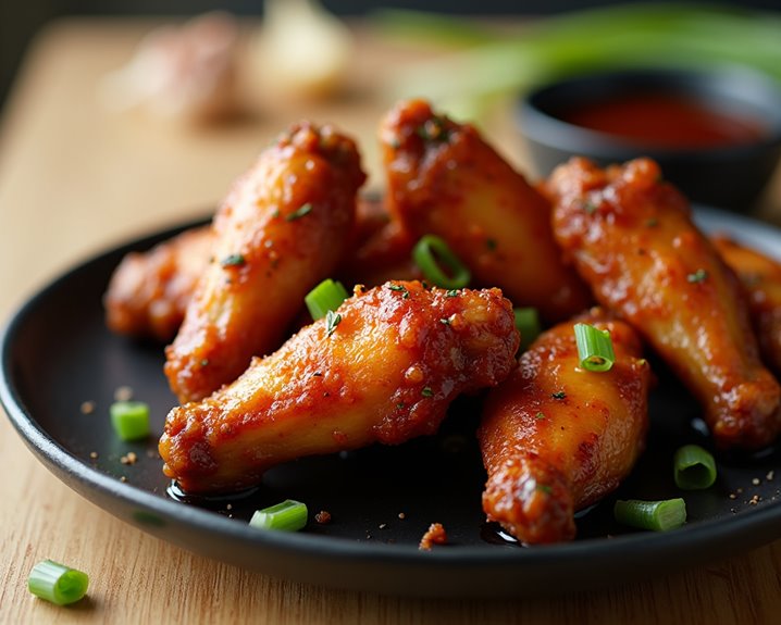 crispy saucy flavor packed korean chicken wings