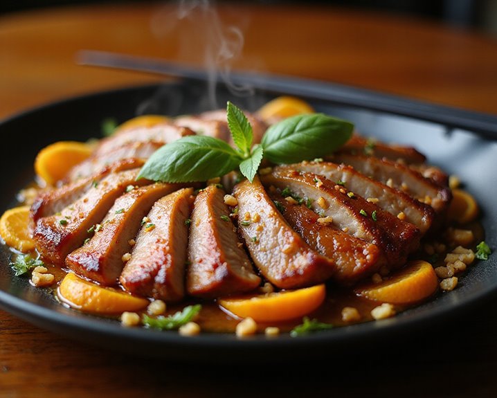 crispy skin juicy meat asian duck