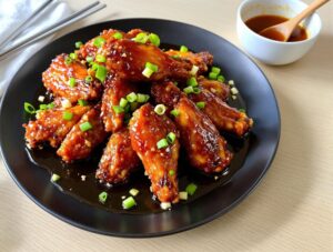 crispy soy garlic korean chicken wings