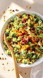 crunchy fresh adventurous broccoli salad