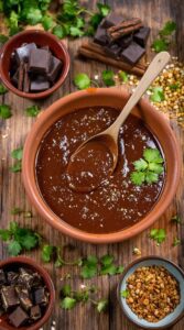 dark chocolatey mexican mole