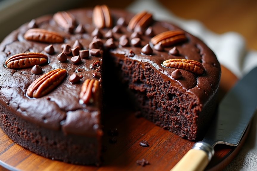 decadent date and chocolate poker cake