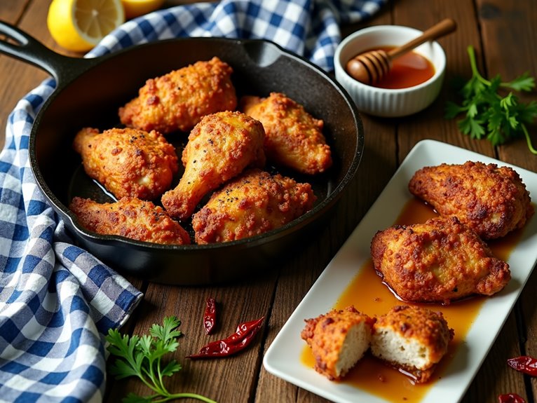 deliciously crispy southern fried chicken