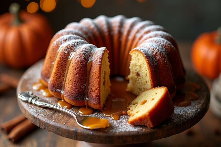 fall spiced buttery poke cake delight