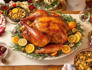 festive savory traditional holiday fare