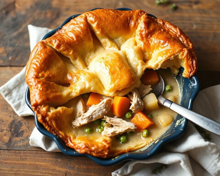 flaky creamy homemade chicken pot pie