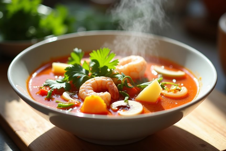 flavorful aromatic tangy tropical pineapple soup