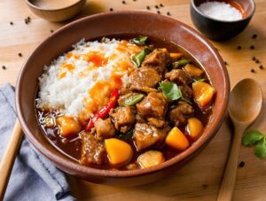 flavorful filipino pork in coconut