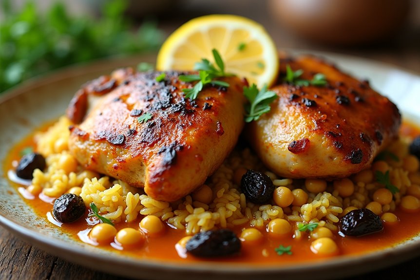 flavorful mediterranean chicken with caramelized edges