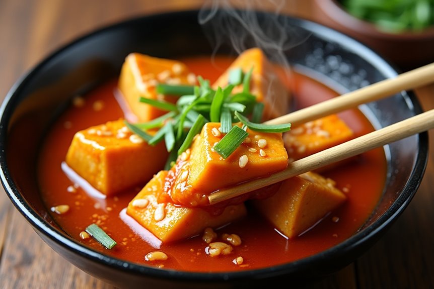 flavorful sichuan mapo tofu preparation