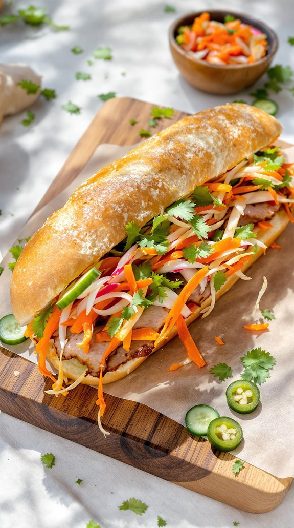 flavorful vietnamese sandwich delight