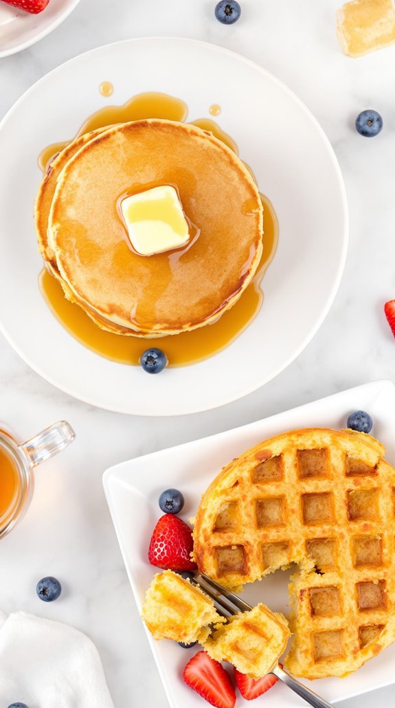 fluffy rice flour pancakes waffles