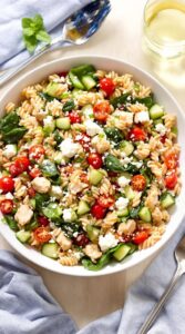 fresh and vibrant mediterranean dish