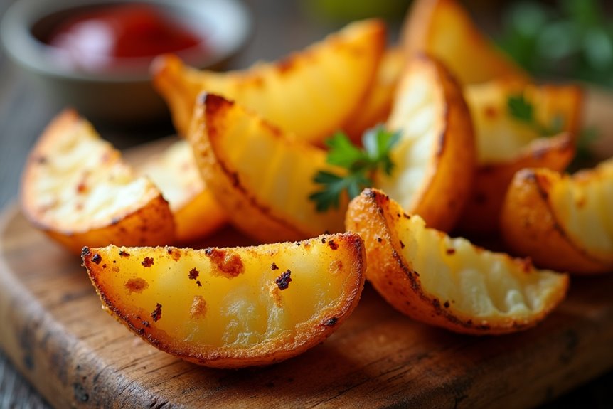 golden crispy potato fries