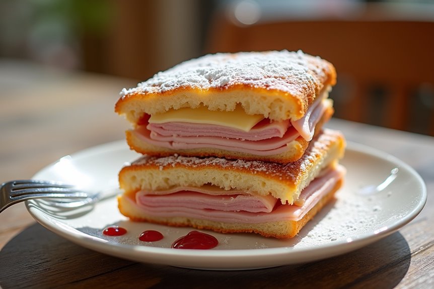 golden crispy sweet savory sandwich