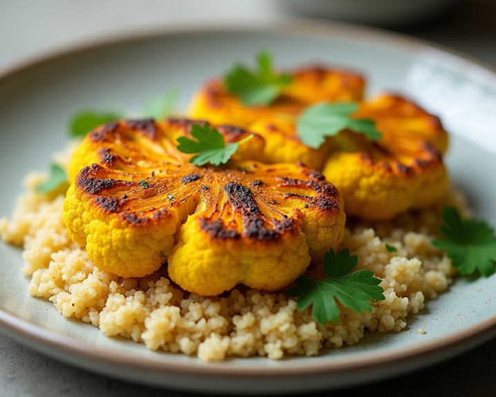 golden flavorful cauliflower steaks