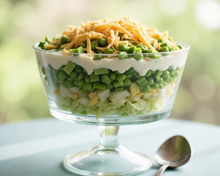 guilt free layered vegetable salad