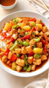 guilt free sweet sour chicken delight