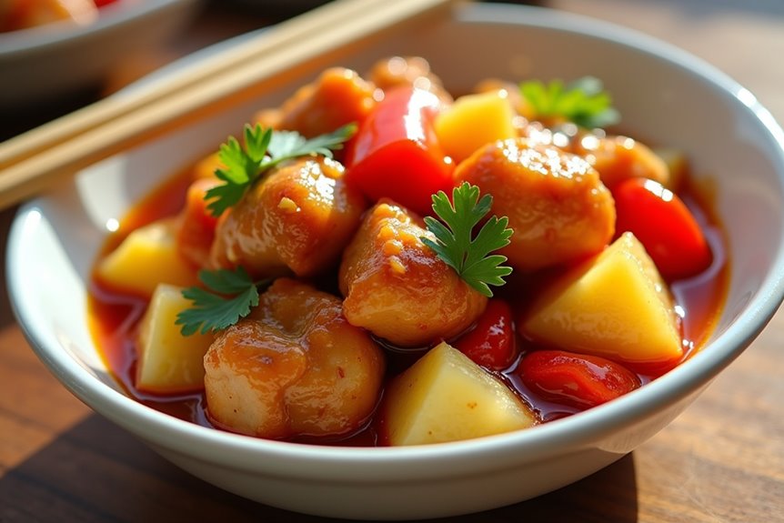 guilt free sweet sour chicken recipe details