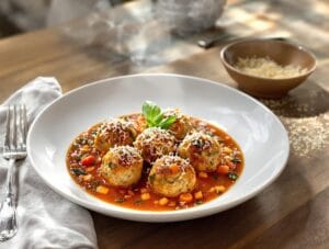 hearty nutritious garden inspired meatball delight