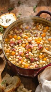 hearty rustic farmhouse bean soup